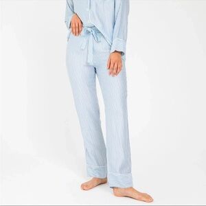 NWT! Ettitude | 100% Organic Bamboo Pajama Pants | Starlight Blue Stripe | L